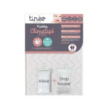 Matelas Climatisé Tineo 70x140 cm - Epaisseur 10 cm - Avec drap housse et alese