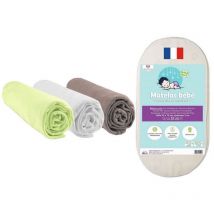 Matelas Couffin 32x72 + 3 Draps housse