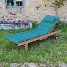 Teck'attitude - Matelas bleu canard pour bain de soleil