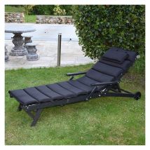 Teck'attitude - Matelas Noir pour bain de soleil