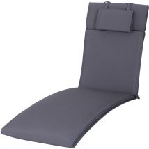 Matelas de bain de soleil charlotte gris