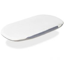 Matelas de Couffin 72x33 Respirant Epaisseur 3 cm 2 in 1:Matelas pour Landau,Nacelle,Berceau + protege matrelas Dehoussable, lavable, adaptable