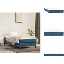 Matelas de lit à ressorts ensachés 90x210x20 cm velours - Matelas À Ressorts Ensachés - Matelas À Ressorts Ensachés - Matelas - Meuble De Chambre À