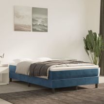 Lafomukea - Matelas de lit à ressorts ensachés Bleu foncé 120x200x20 cm