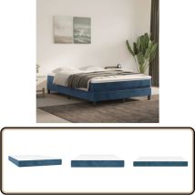 Matelas de lit à ressorts ensachés Bleu foncé 140x190x20 cm - Matelas à Ressorts Ensachés - Matelas Double - Matelas Moelleux - Matelas Confortables