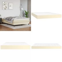 Matelas de lit à ressorts ensachés Crème 140x190x20 cm - Matelas - Matelas à Ressorts Ensachés - Matelas Crème - Matelas Double - Literie - Home &