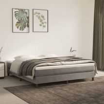 Lafomukea - Matelas de lit à ressorts ensachés Gris clair 180x200x20 cm
