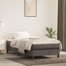 Lafomukea - Matelas de lit à ressorts ensachés Gris foncé 90x200x20 cm
