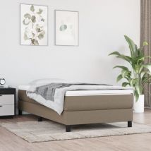 Lafomukea - Matelas de lit à ressorts ensachés Taupe 100x200x20 cm Tissu