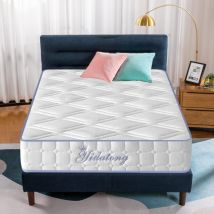 Yidatong - Matelas de luxe 90x190 cm, mémoire de forme, Ép 24cm, 8 zones de confort, indépendance du couchage, orthopédique