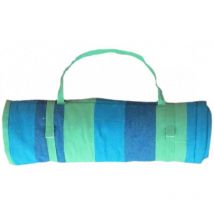 Hamac Detente - Matelas de plage rayé bleu et vert