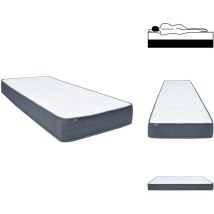 Matelas de sommier à lattes 160x80x20 cm tissu - Matelas De Sommier à Lattes - Matelas - Matelas De Lit - Matelas à Ressorts Ensachés