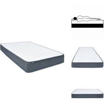 Matelas de sommier à lattes 190x140x20 cm tissu - Matelas De Sommier À Lattes - Matelas - Matelas De Lit - Matelas À Ressorts Ensachés