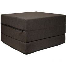 Matelas d'invité matelas pliable gris 195x65x10 cm matelas de camping