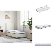 Matelas en mousse à mémoire de forme blanc 80x160x17 cm - Matelas En Mousse - Matelas De Lit - Matelas Simple - Matelas En Mousse à Mémoire De Forme