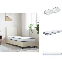 Matelas en mousse à mémoire de forme blanc 80x200x17 cm - Matelas En Mousse - Matelas De Lit - Matelas Simple - Matelas En Mousse à Mémoire De Forme