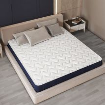 The White Stone - Matelas 160 x 200 en Waterfoam Hypoallergénique Hauteur 12 cm Rembourrage en ouate et revêtement en tissu 3D respirant,