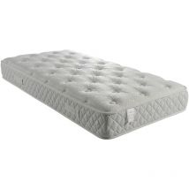 Lot de 2 Matelas Excellence a Ressorts Ensaches + Memoire de Forme 80 Kg/m3 - 80x200 Hauteur +/- 25,5 cm - Accueil Moelleux - Soutien Ferme - 5 Zones