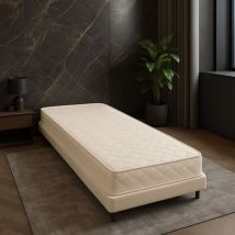Lot de 2 Matelas Ferme Pour Canapé Lit + 2 Aléses 90x190 x 10 cm + 2 Oreillers Visco - 5 zones de Confort - rembourrage 100 % polesther - âme 100 %