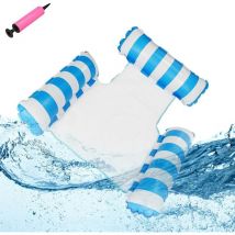 Matelas gonflable pour piscine,Hamac gonflable à eau,Jouet de piscine 4 en 1,Hamac à eau,Pour adulte,Piscine gonflable,Pliable