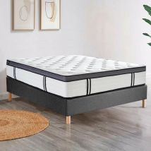 Sampur - Matelas Grand View : Mousse mémoire de forme, Latex et Ressorts ensachés