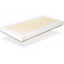 Matelas Latex 57x117 Epaisseur 11 cm, 100% Latex et Coco Naturel,Dehoussable.Tissu organic 100%