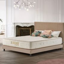 Naturalex - Matelas Luxury 180x200 Mousse à Mémoire de Forme hd - Épais 24 cm - Accueil Latex + hr - 7 Zones Grand Confort