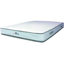 Nuits D'or - Matelas marie a Ressorts + 3,5 cm Memoire de Forme 70 Kg/m3 - 160x200 Hauteur +/- 25,5 cm - Accueil Moelleux - Soutien Equilibre - 7