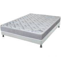 Ebac Literie - Matelas Maryland + sommier tapissier Omega - 160x200 - Mousse - Hauteur 20 cm