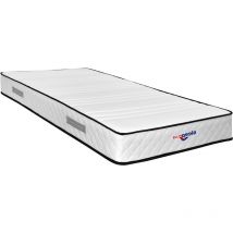 King Of Dreams - Matelas mathieu a Ressorts + 3 cm de face de contact Latex 70 Kg/m3 - 90x200 Hauteur +/- 20 cm - Accueil Moelleux - Soutien