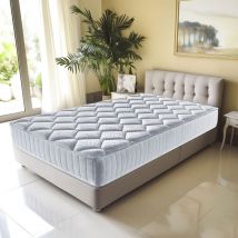 King Of Dreams - Matelas mathieu a Ressorts + 3 cm de face de contact Latex 70 Kg/m3 - 70x190 Hauteur +/- 20 cm - Accueil Moelleux - Soutien Ferme