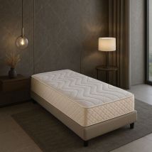 Matelas contact Mémoire de Forme 55 Kg/m3 80x200 x 20 cm Très Ferme - 5 Zones de Confort - Noyau Aertech+ 35 Kg/m3 hr Haute Densité -