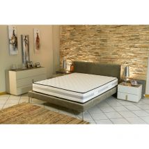 Literie Julien - Matelas contact Mémoire de Forme 60 Kg/m3 + Alése 160x200 x 23 cm Trés Ferme - 7 Zones de Confort - rembourrage 100 % polesther
