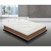 Ilovesleep - Matelas 140x200 à mémoire de forme avec 5 cm de mémoire - Hauteur 25 cm - Orthopédique - amovible - Bande en microfibre - Orthopédique
