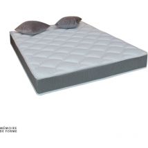 Idliterie - Matelas mémoire de forme gris chiné 140x190cm