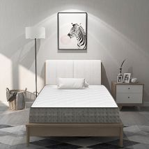 Matelas 90x190cm - Épaisseur 22 cm - Matelas Mémoire de Forme pour Adulte Enfant - Zones de Confort Mousse Mémoire Adaptative (90x190x22cm)