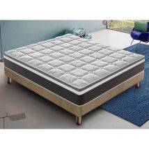 Ilovesleep - Matelas 160x200 mousse à mémoire de forme - haute densité – réversible – epaisseur 30 cm