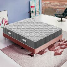 Ilovesleep - Matelas Mousse 90x200 Accueil Mémoire De Forme - Epaisseur 30 cm – Haute Densité - Modéle Hermes