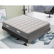 Ilovesleep - Matelas Mousse - Accueil Mémoire De Forme - Haut 21 Cm - Mod Delphine - Haute Densité – 140x190
