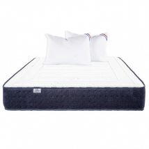Blumie - Matelas Nuage (24cm) mousse haute densité, mi-ferme, face été/hiver + oreiller, 140x190cm