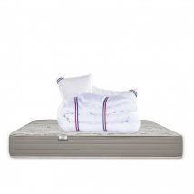 Blumie - Matelas OrganicCotton, 24 cm, ferme, face été/hiver + 1 oreiller + couette, 140x190cm