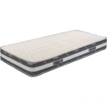 Literie Julien - Matelas 120x190 x 22 cm - Ferme - Face Hiver Laine - ame rembourrage 100 % polesther - âme 100 % polyuréthane poli lattex Haute
