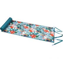 Matelas extérieur de plage à motif exotique Vert 60x145 cm
