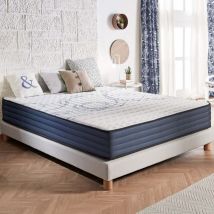 Naturalex - Matelas Dream Komfort 160x200 cm - Hybrid - Ressorts ensachés+Latex+Mousse Viscoélastique hr - Soutien mi-ferme 7 zones - 24 cm