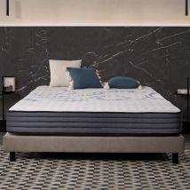Naturalex - Matelas Dream Komfort 180x200 cm - Technologie Blue Latex et mousse hr à mémoire de forme - Réversible - 7 zones - Équilibré