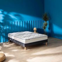 Merinos - Matelas ressorts ensachés + mousse mémoire sweety 90x190