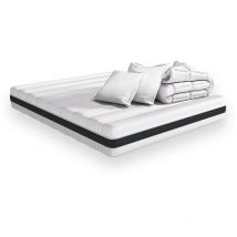 Homifab - Matelas ressorts ensachés 160x200 Hygiospring - Mousse hr + couette + 2 oreillers