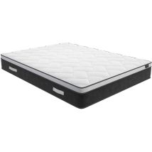 Matelas 180 x 200 cm hybride ressorts ensachés et mémoire de forme ép.25cm - astria Art Collection de ysmée