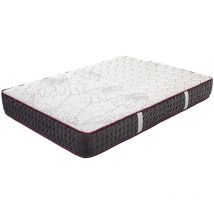 Visiodirect - Matelas réversible kiera, Queen Size, 160x200 cm, en mousse mémoire de forme haute adaptabilité et ergonomique, indépendance du