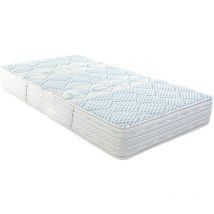 Matelas réversible King Size celia 180 x 200, à mémoire de forme, ferme, indépendance du couchage, avec face été/hiver - épaisseur 24 cm